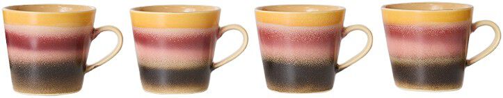 70s ceramics cappuccino mug sunset