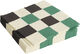 Pattern Napkins-Set of 20 Lunch-Off-white, green and black M check
