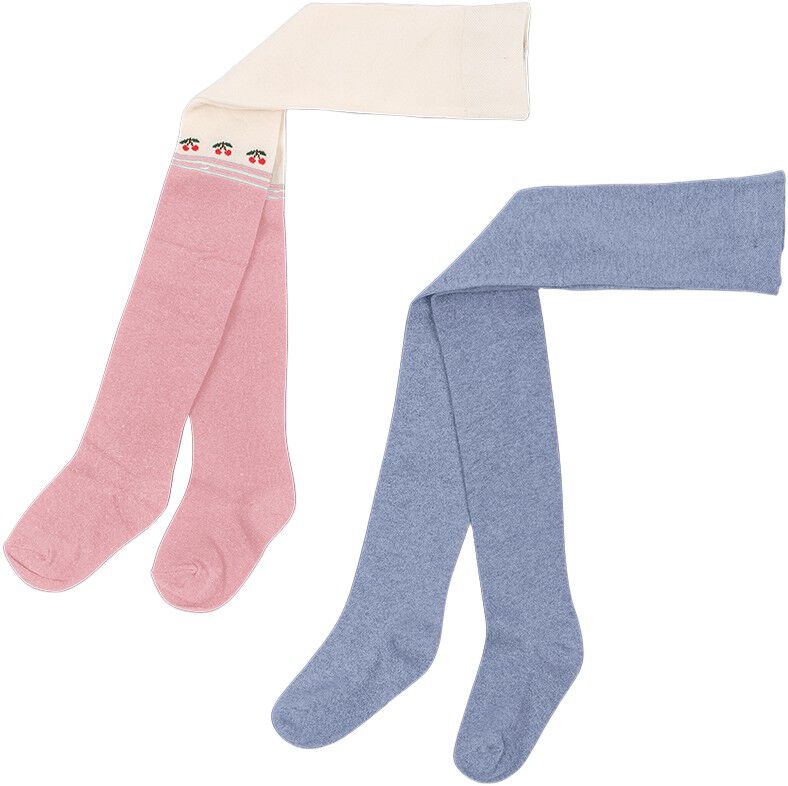 2 PACK CHERRY LUREX TIGHTS