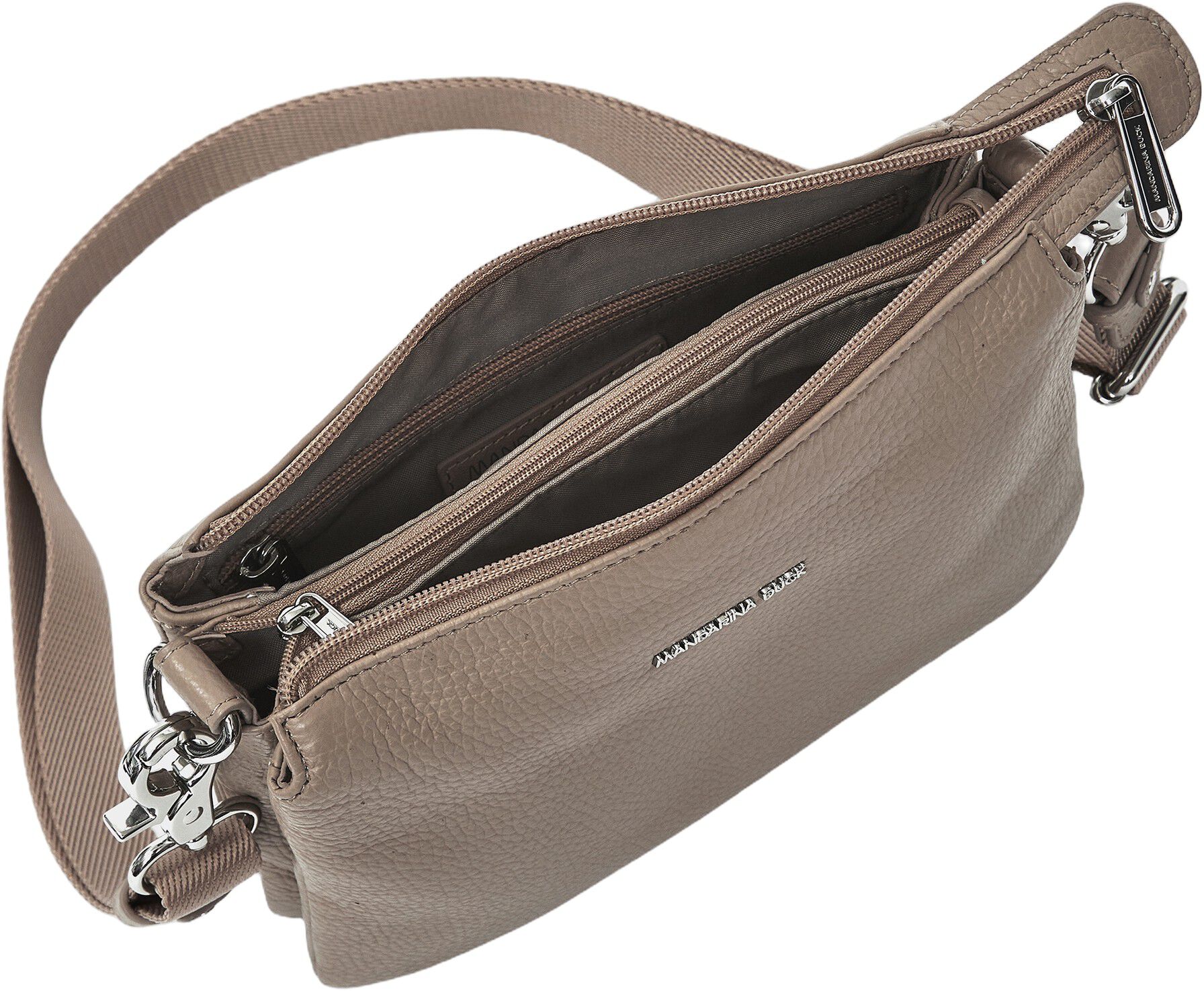 MELLOW LEATHER POCHETTE / WARM TAUPE