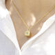 Prosperity Cube Necklace VERMEIL (925 Sterling silver gold plated 2. 5