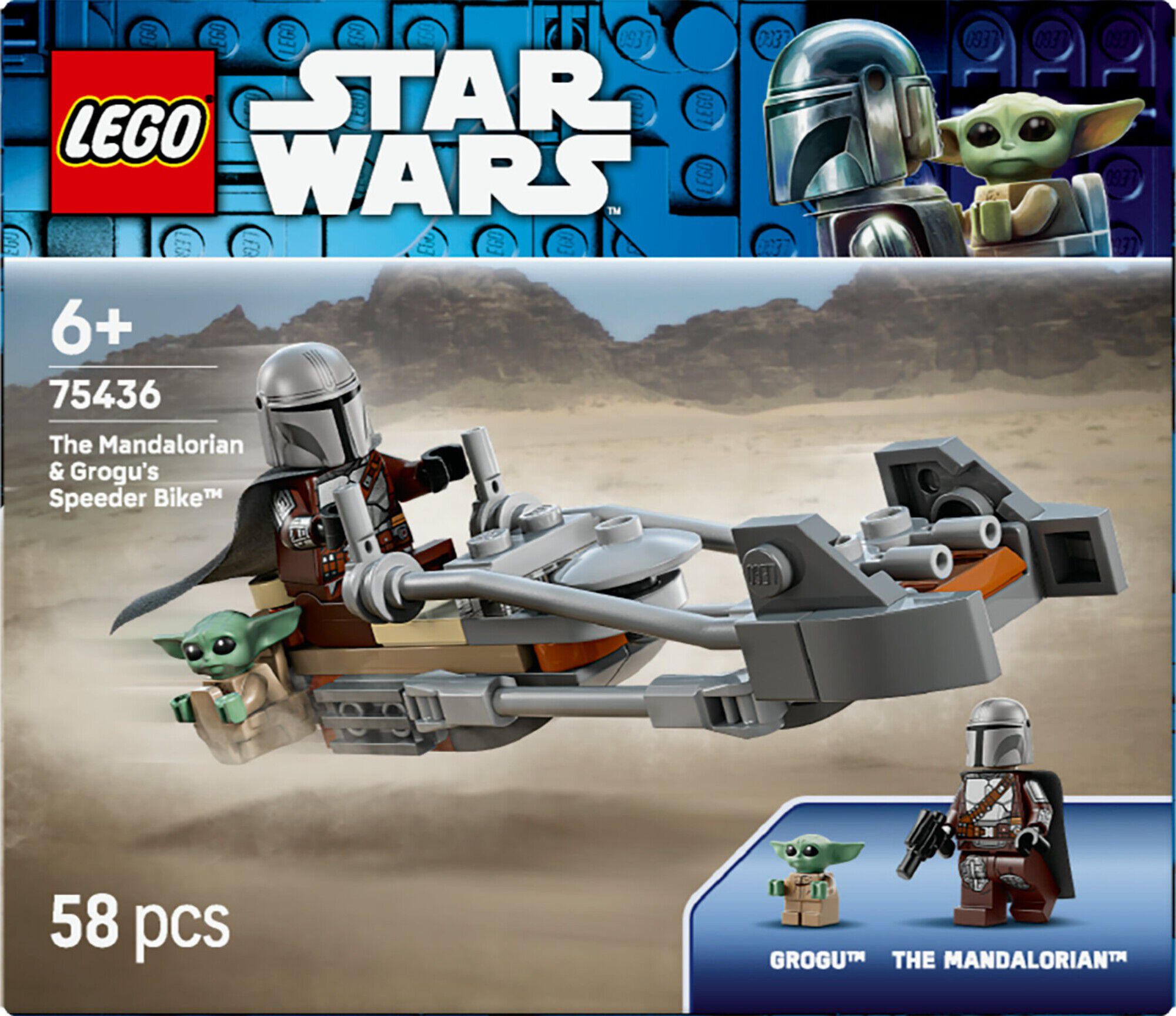 Mandalorianeren og Grogus speederbike 75436
