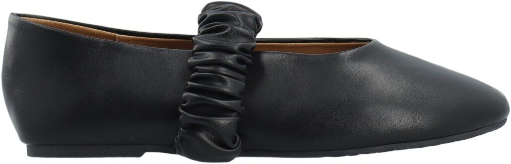 BIALUNA Scrunchie Ballet Flat Faux Leather