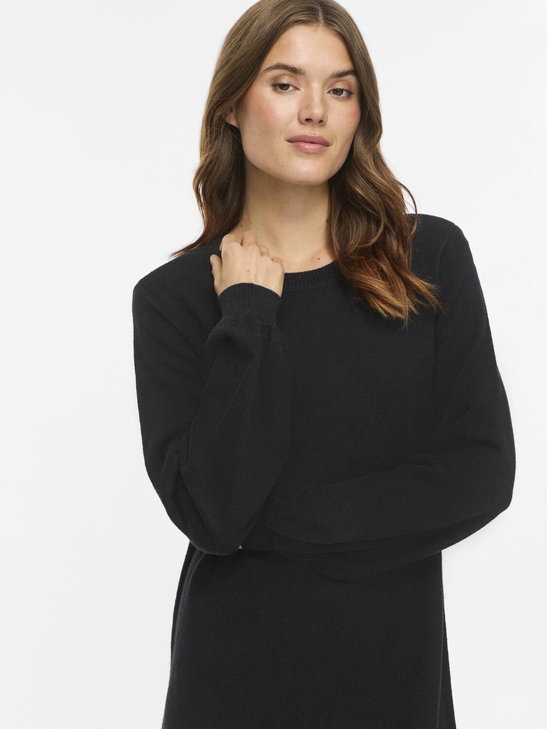 Viril L/S Volume Sleeve Knit Dress-Noos