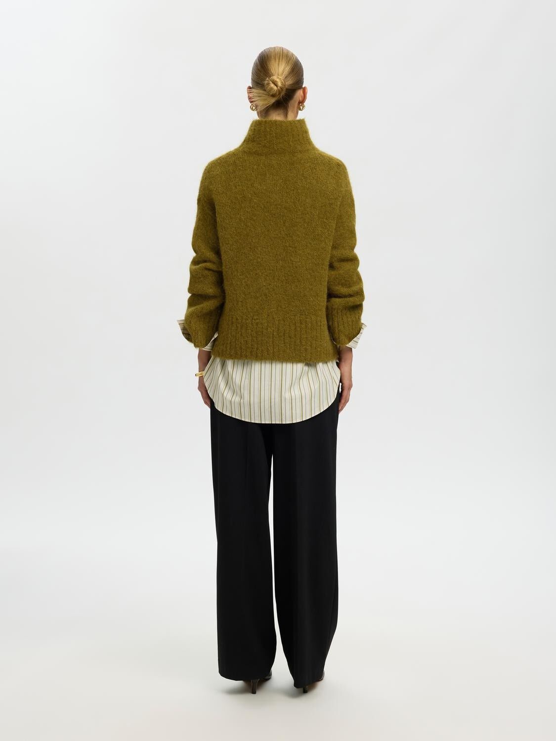 Slwgabriella Ls Knit High Neck Noos