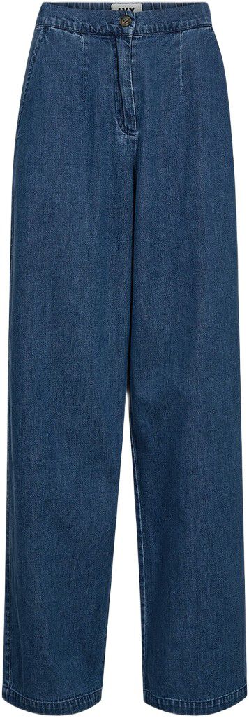 IVY-Malika Casual Pant Mid Blue
