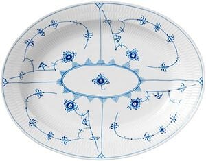 Musselmalet Riflet 36,5 cm. fad