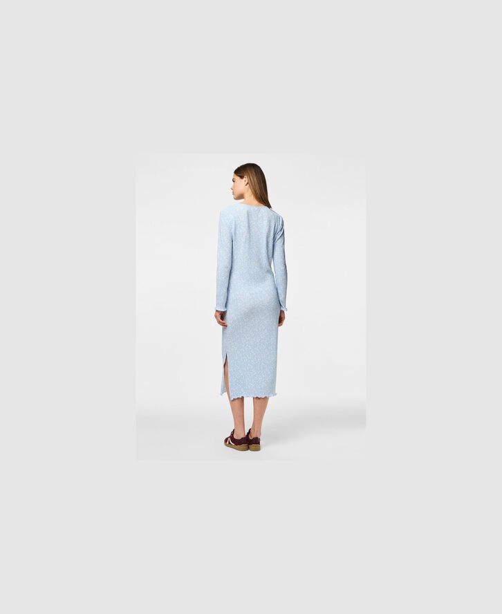 PCFLORA LS MIDI DRESS JRS BC