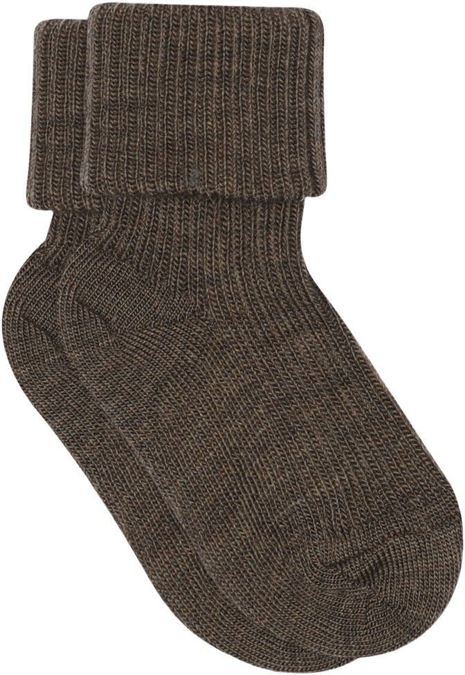Wool rib baby socks