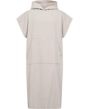 Poncho flat one side/terry back sand One Size