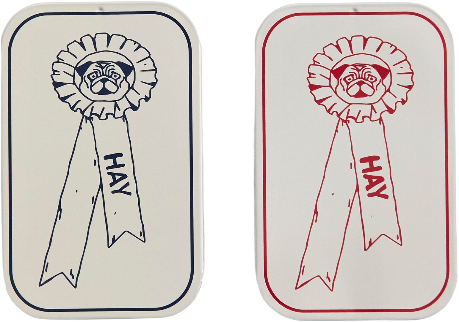 HAY Dogs Treat Tin-Small-Blue and w