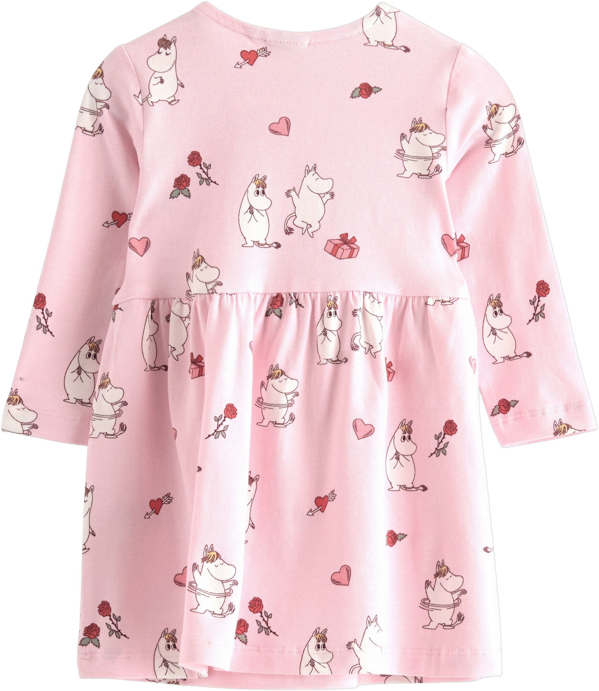 M&oslash;nstret kjole i myk bomullsjersey