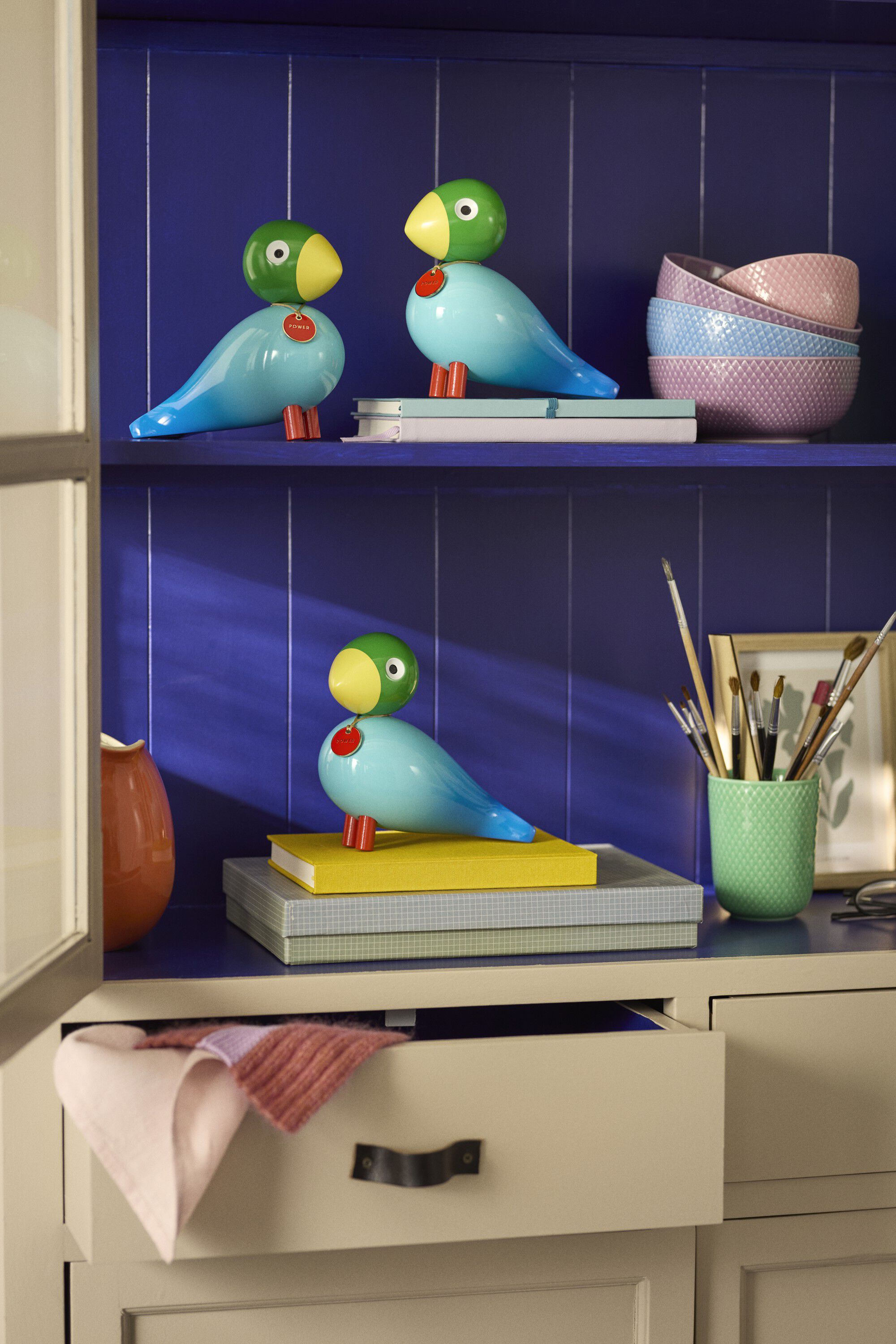 Story Bird Styrke H15. 5 cm bl&aring;