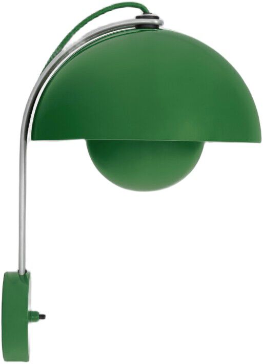 Flowerpot Wall Lamp VP8, Signal Green