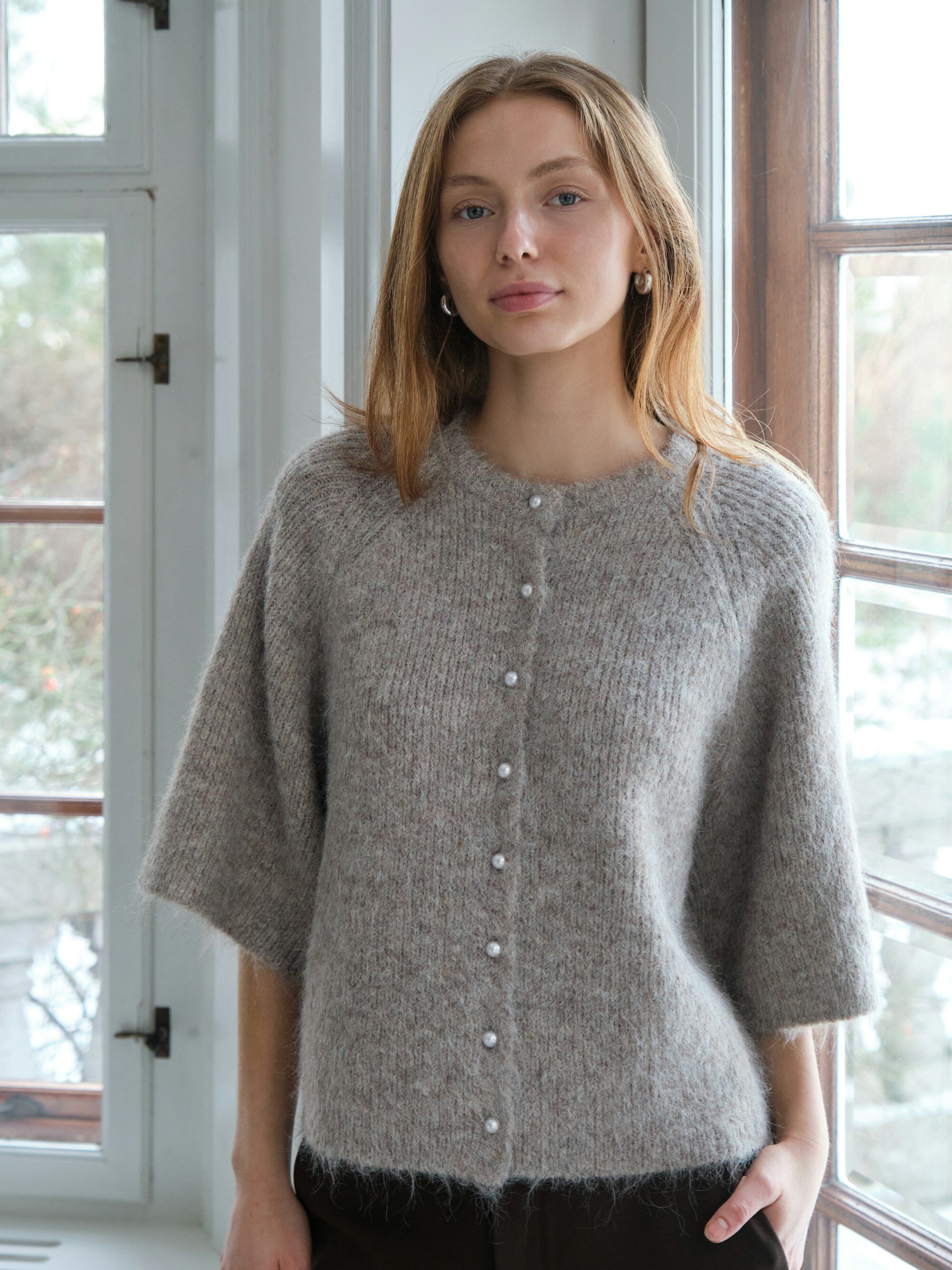 Amaya Fluffy Knit Cardigan