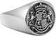 Men's Stainless Steel Crest Ring