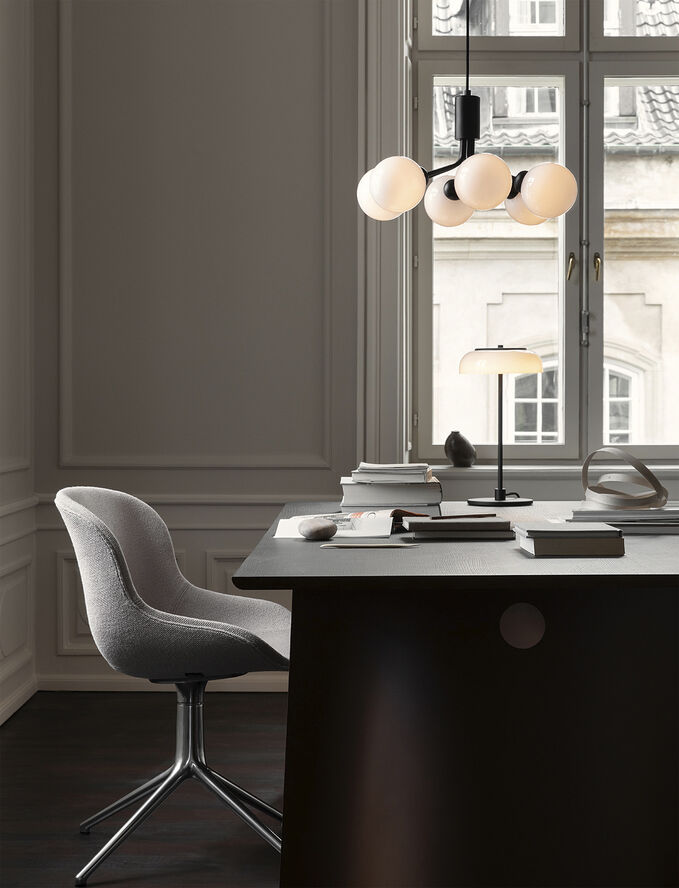 Apiales 6, satin black / opal