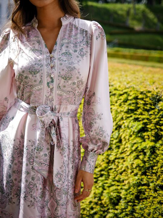 Nova Paisley Border Dress