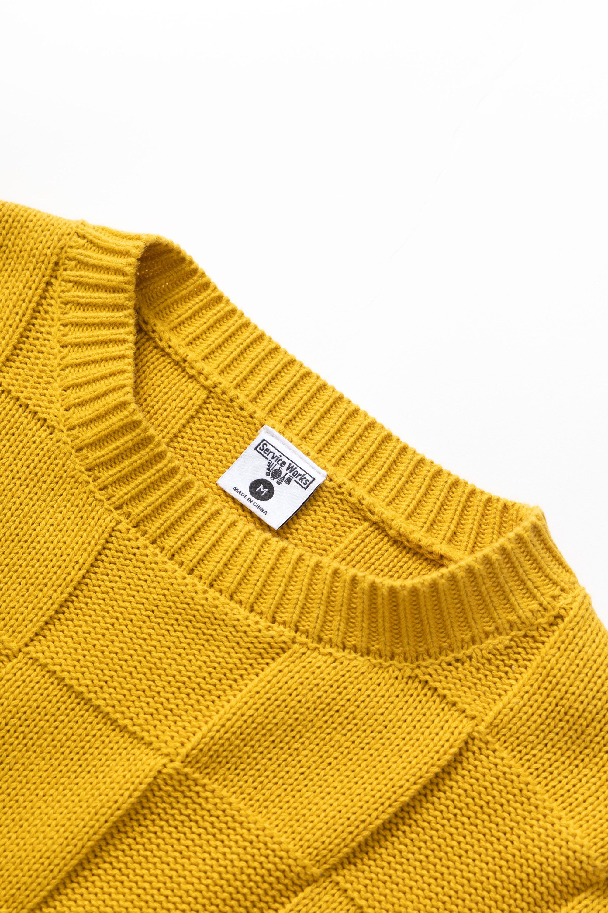 CHECK KNIT CREWNECK