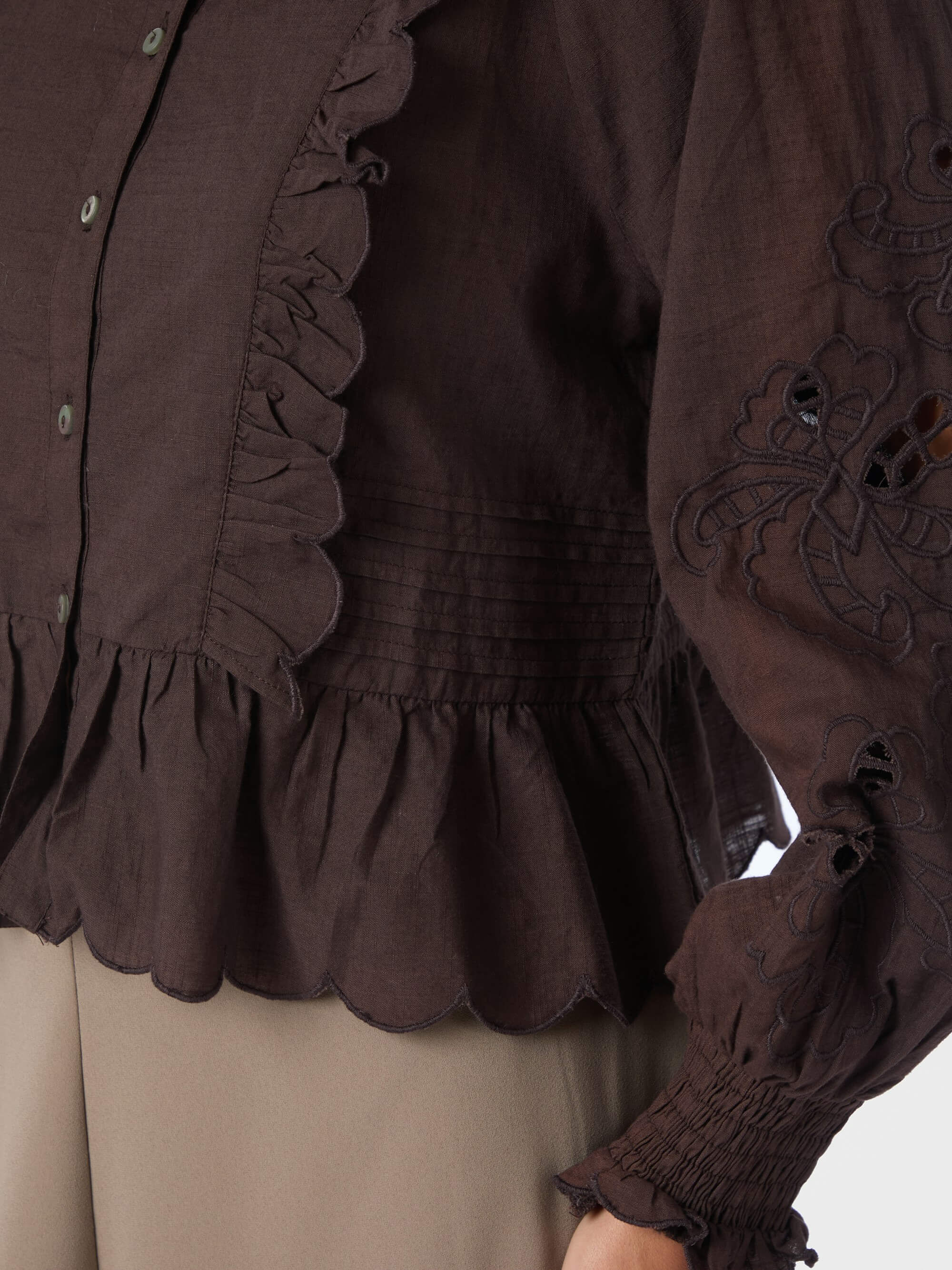 Petrine Embroidery Blouse
