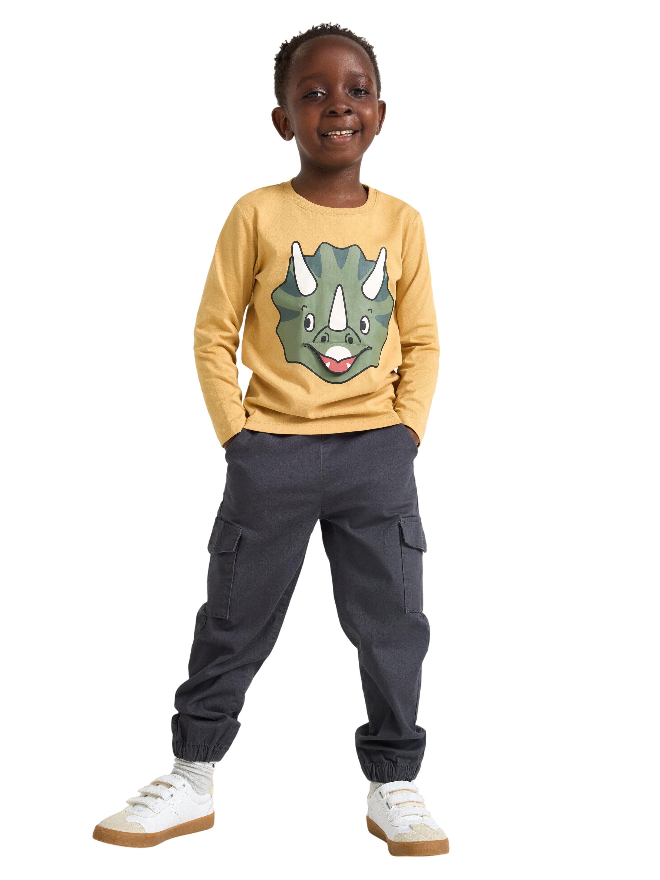 T-shirt in soft cotton with a fun p