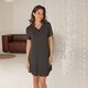 Bamboo short sleeve nightdress with lace