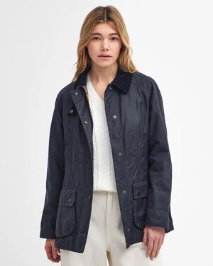 Beadnell Wax Navy-8 - water repellent