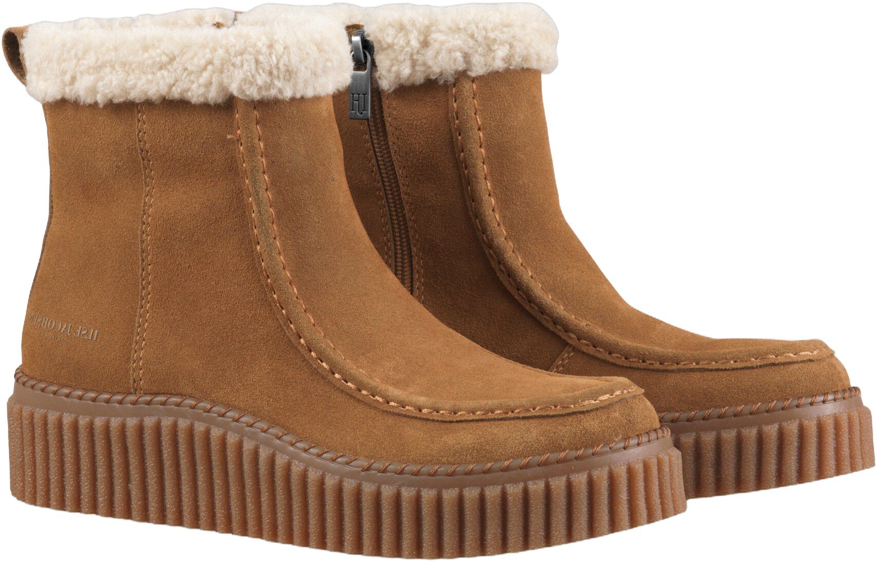 Suede Boots With Shearling