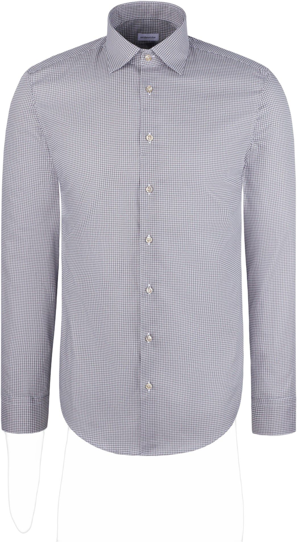 Business shirt Slim 1/1 Kent-Collar Print