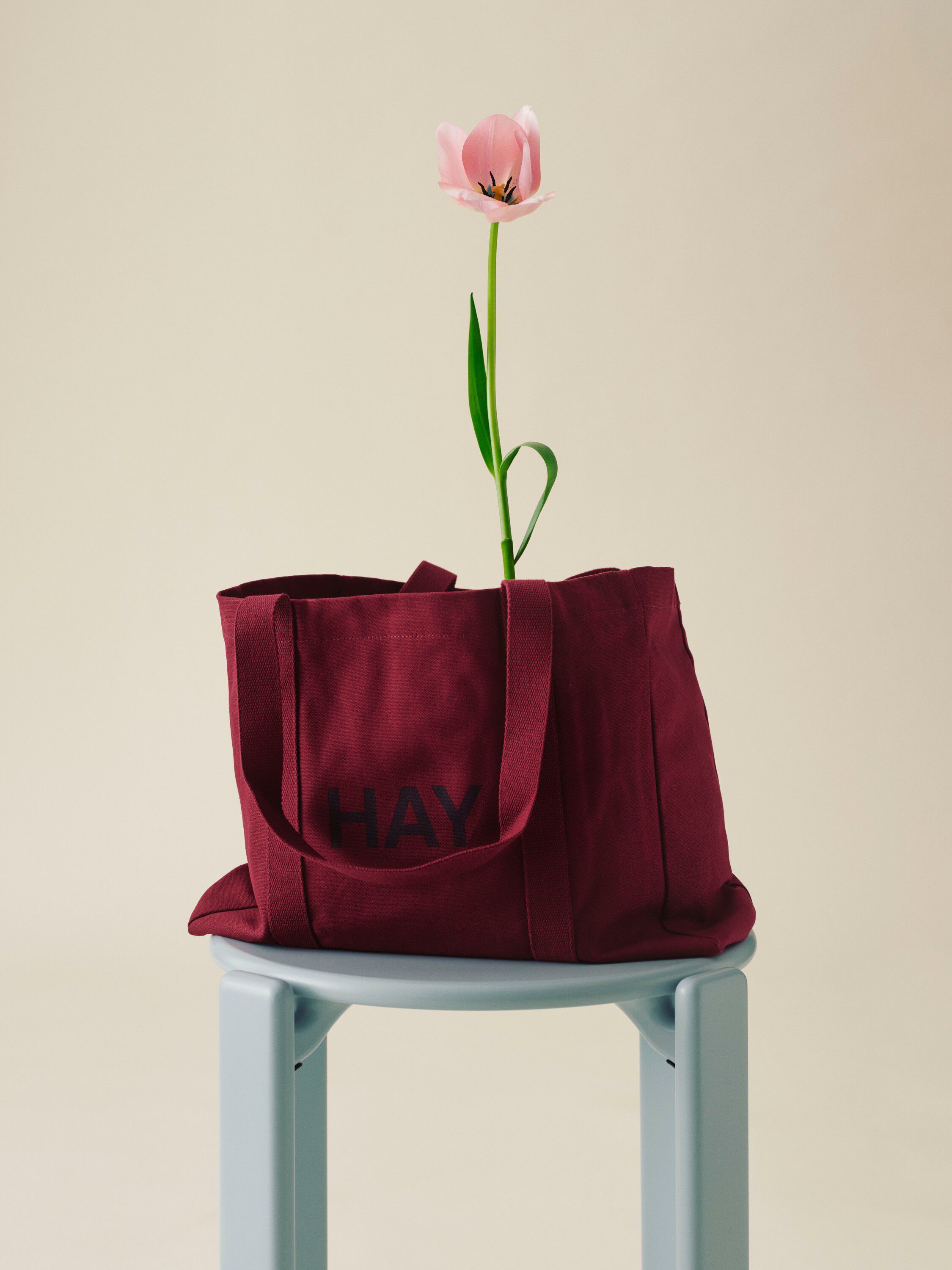 Shopper Bag-Medium-Burgundy