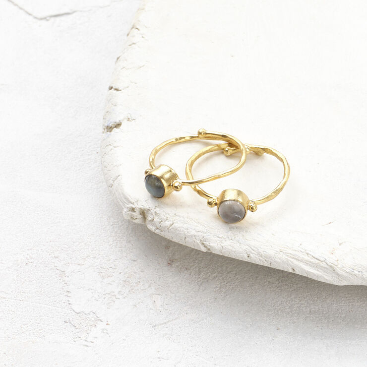 Faithful Rose Quartz Ring GP