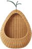 Pear Braided Wall Pocket - Natural