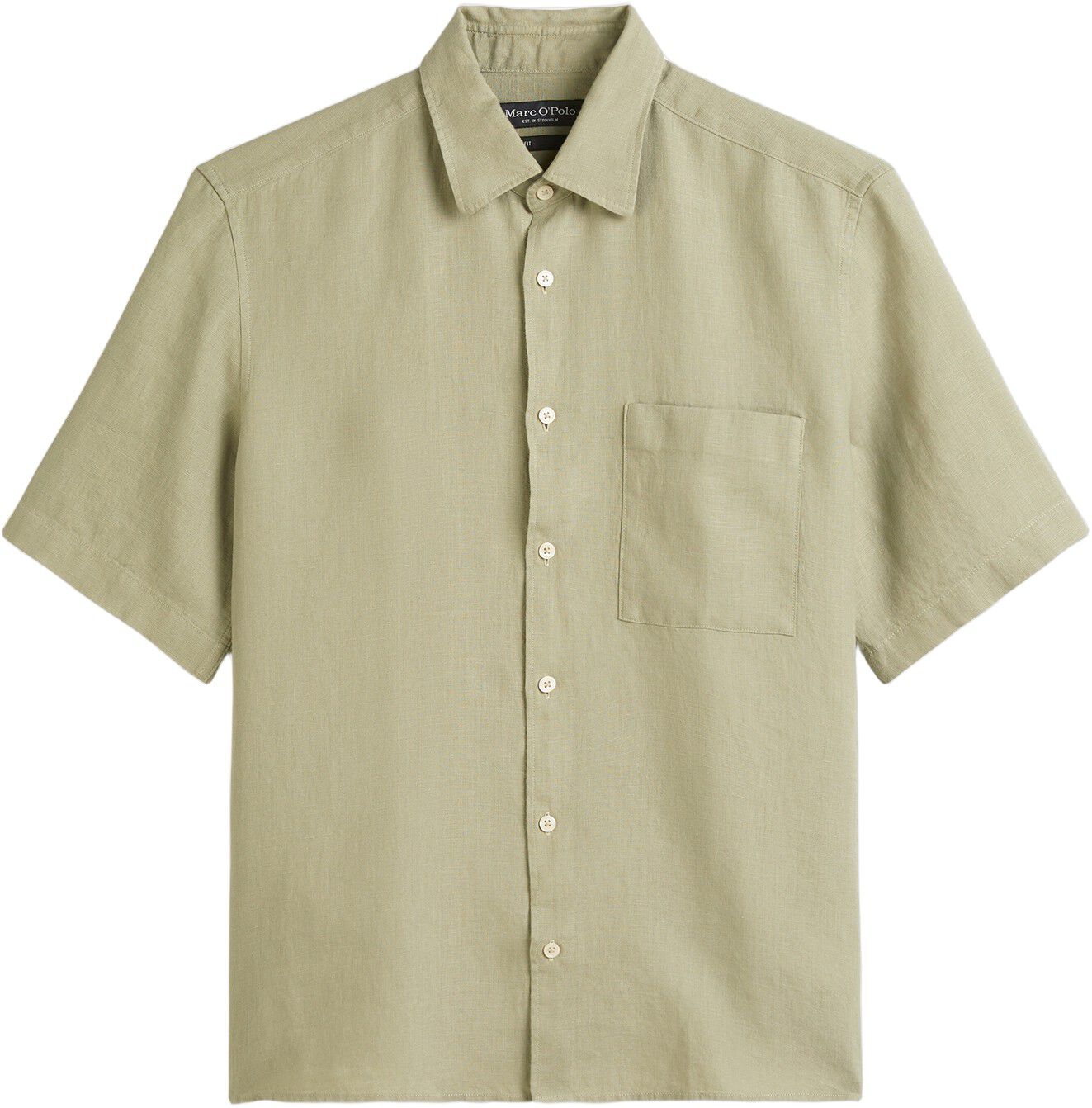 Kent collar, short sleeves, one rec