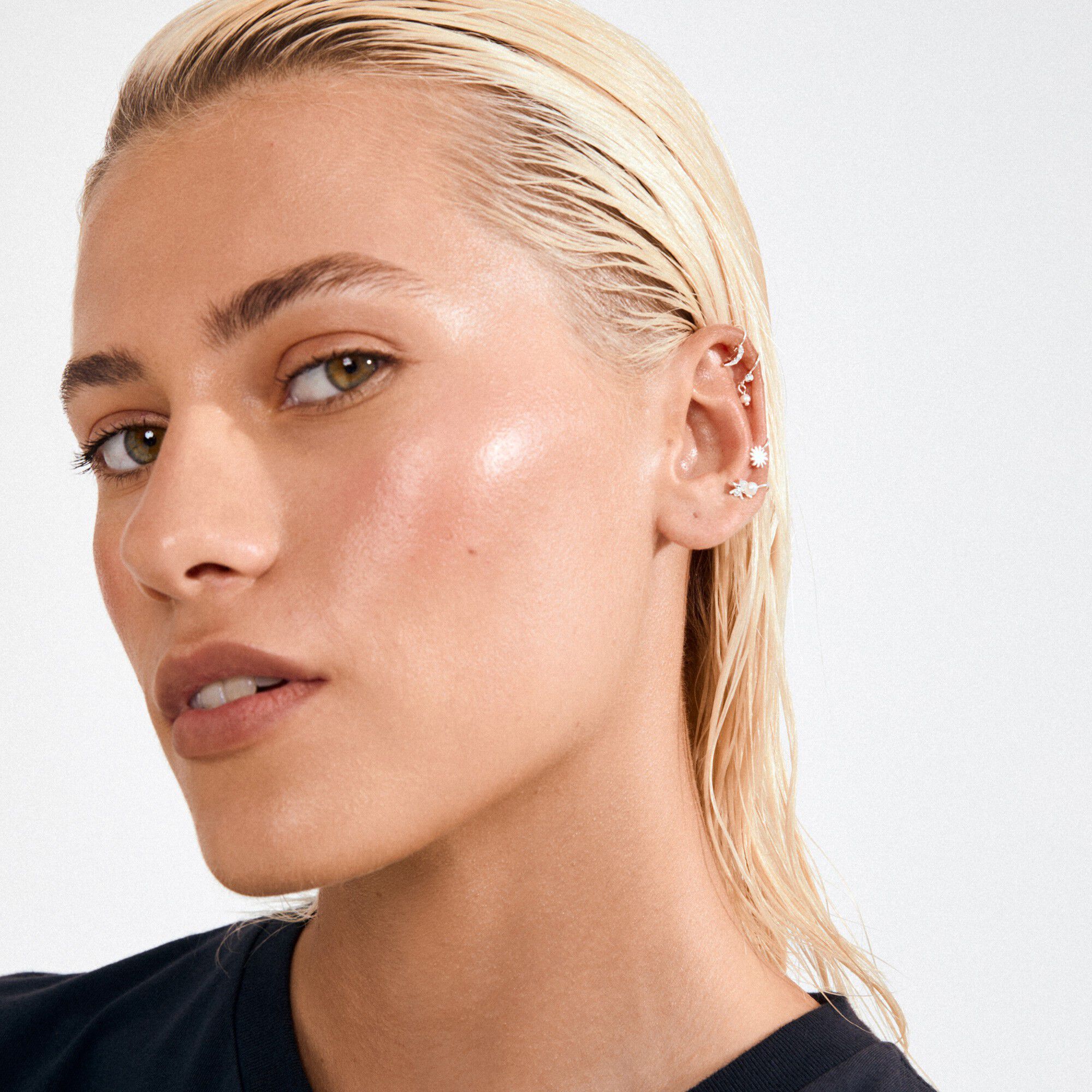 EVON ear cuff 4-in-1 set, silver-plated