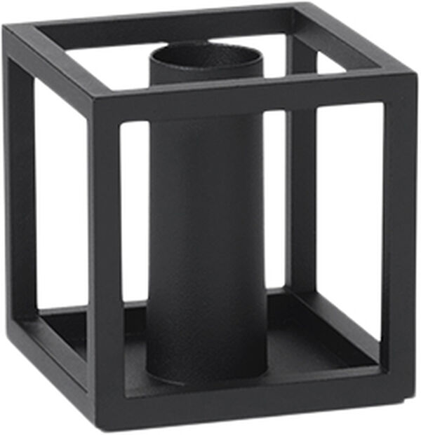 Kubus 1, Candle Holder, Black