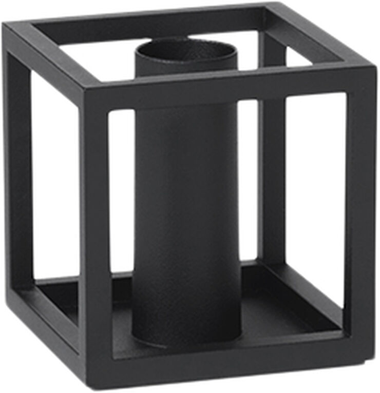 Kubus 1, Candle Holder, Black