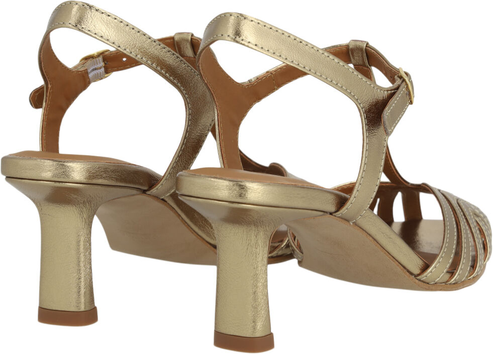 H&oslash;jh&aelig;let sandal med smuk organisk frontdetalje