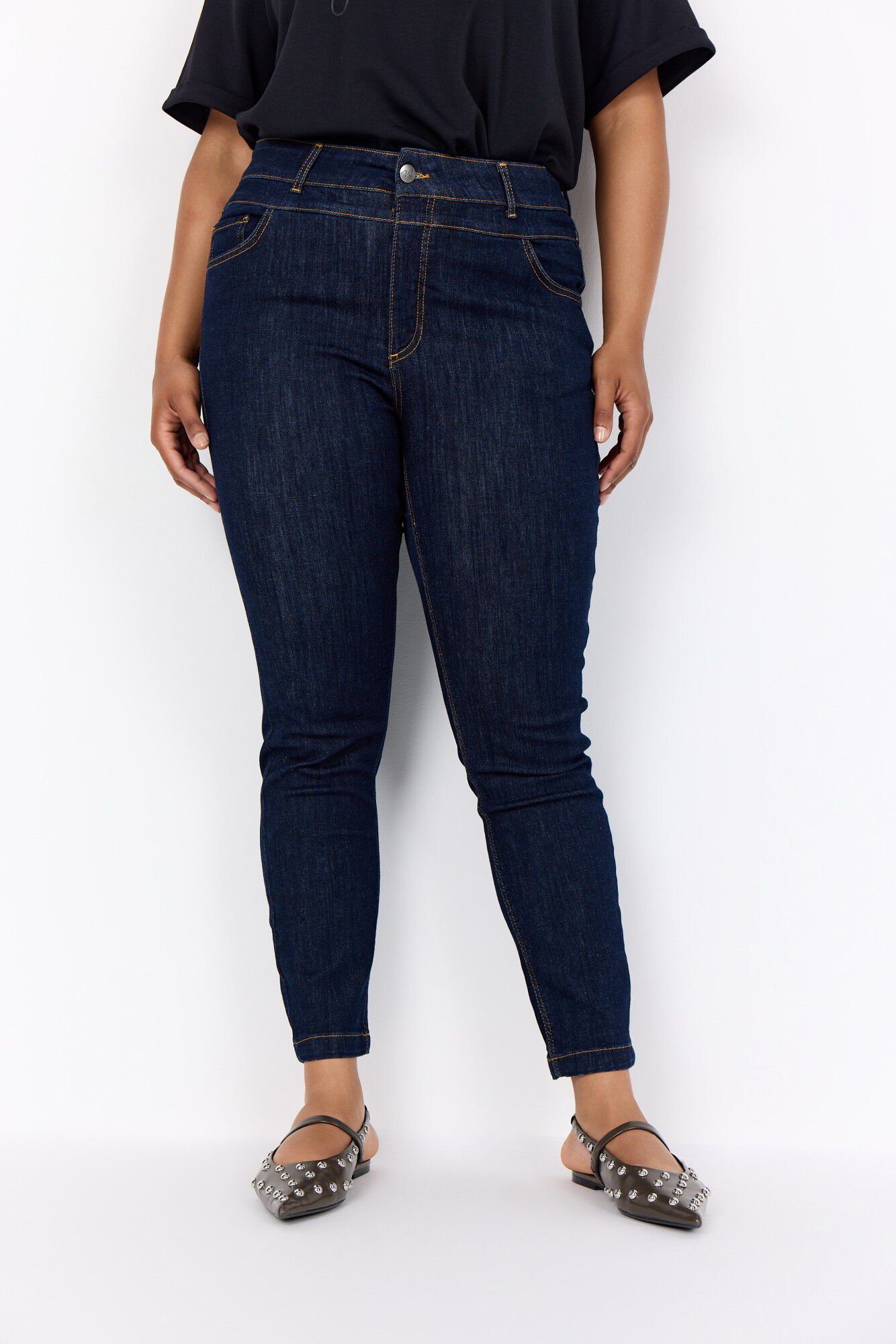 Curvy WA-JENIFER 6 Jeans M&oslash;rk denim