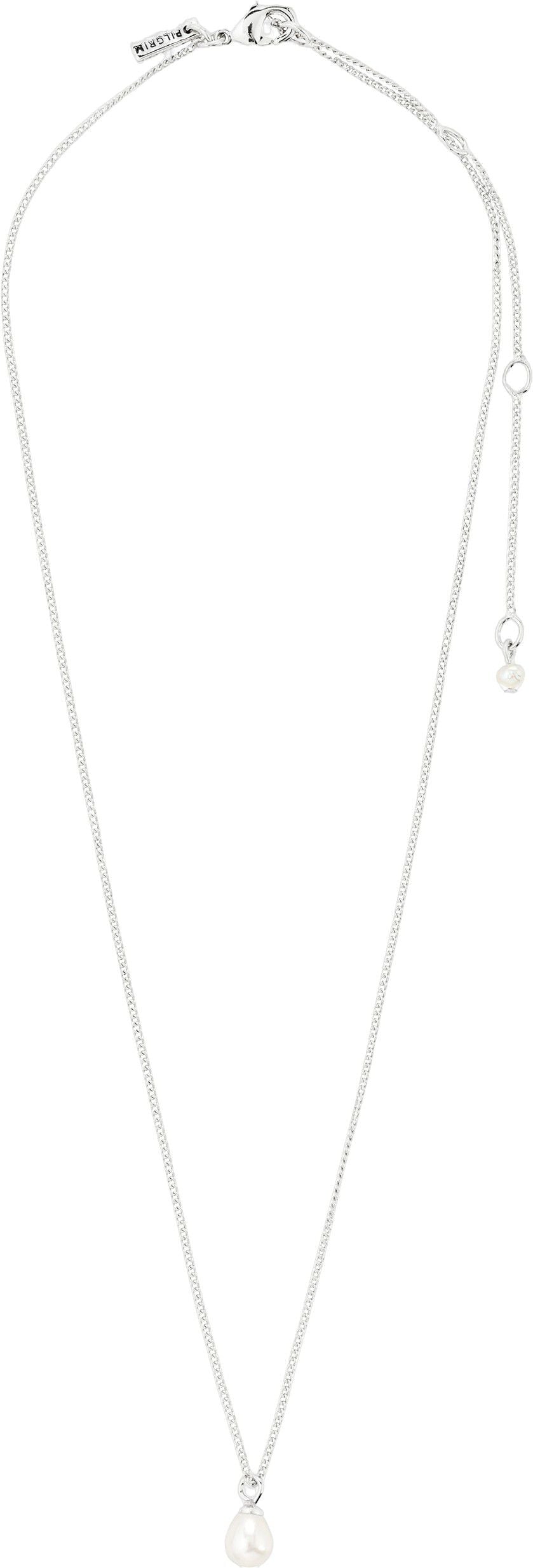 EVENA gift set, necklace & earstuds, silver-plated