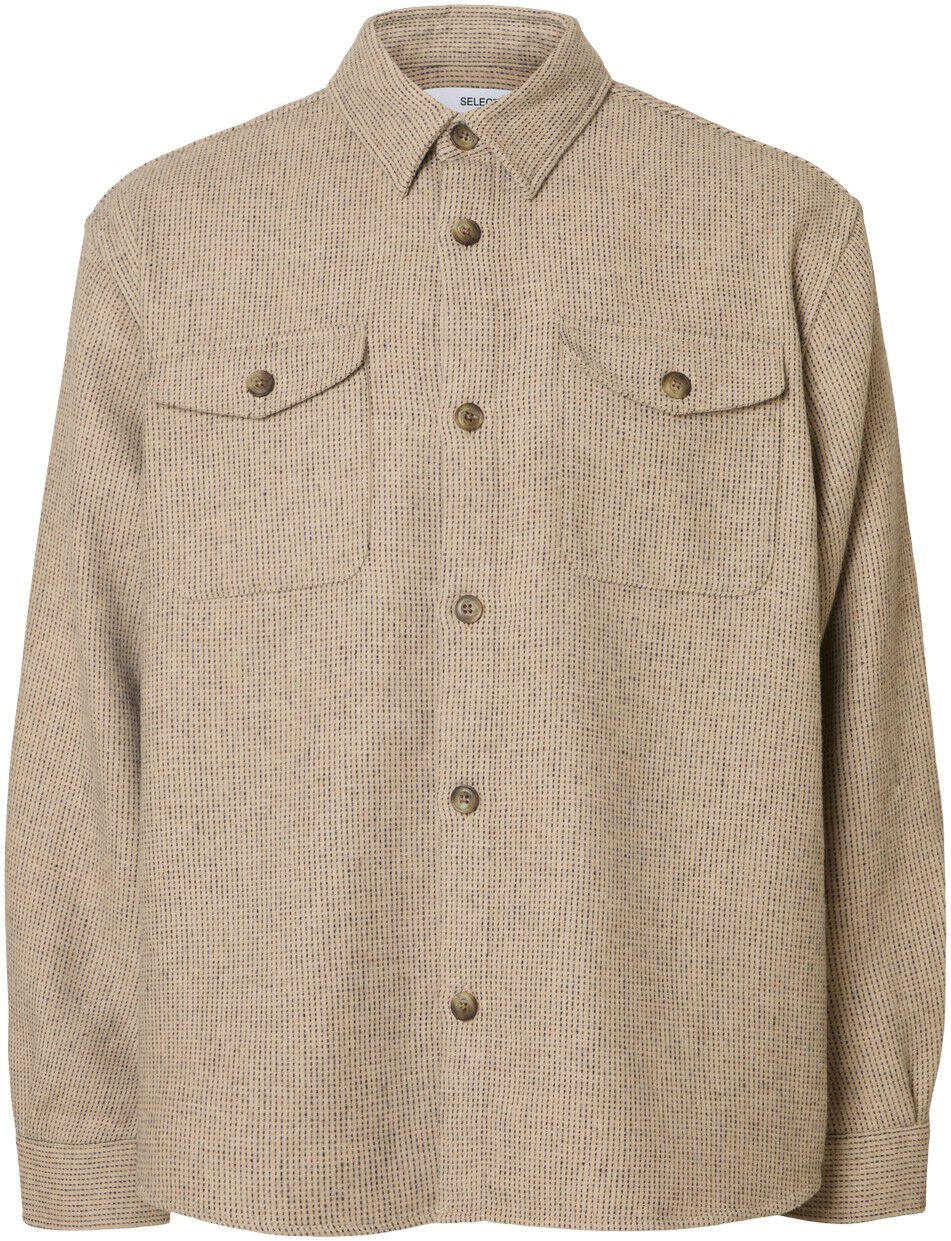 SLHRLXPABLO WOOL BLEND OVERSHIRT