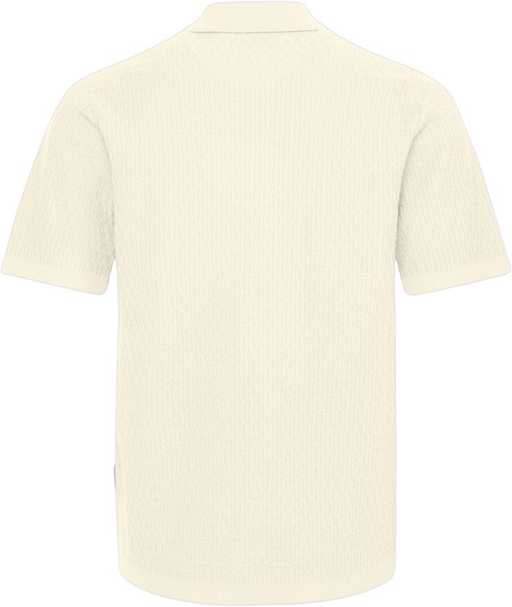 CFJOE SS structured polo knit