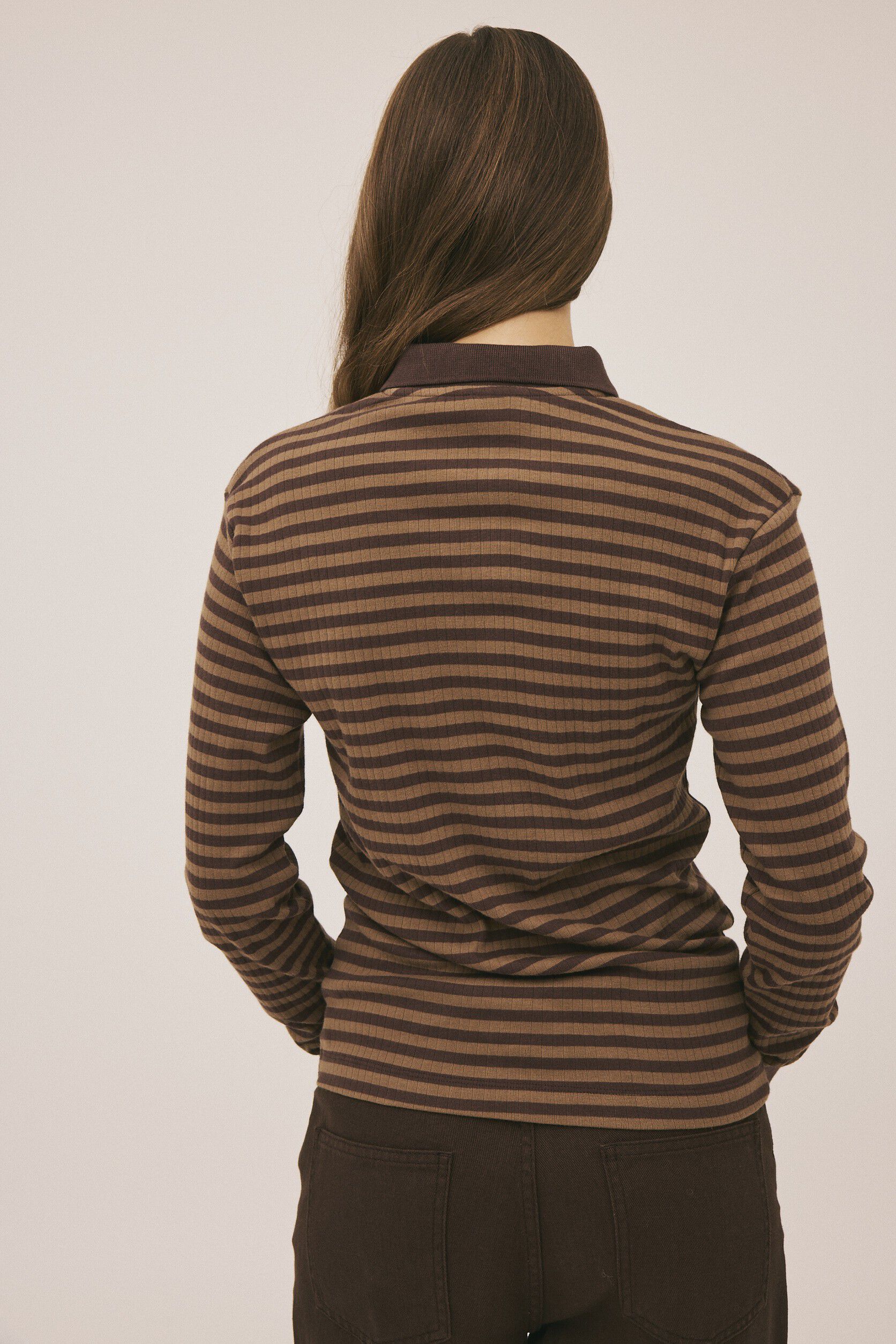 Milla 24 Long sleeve polo top - 100% Organic Cotton GOTS