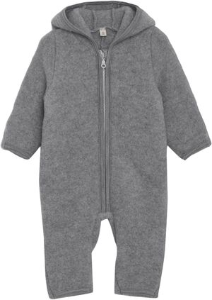 Pram Suit Ears Wool Fleece