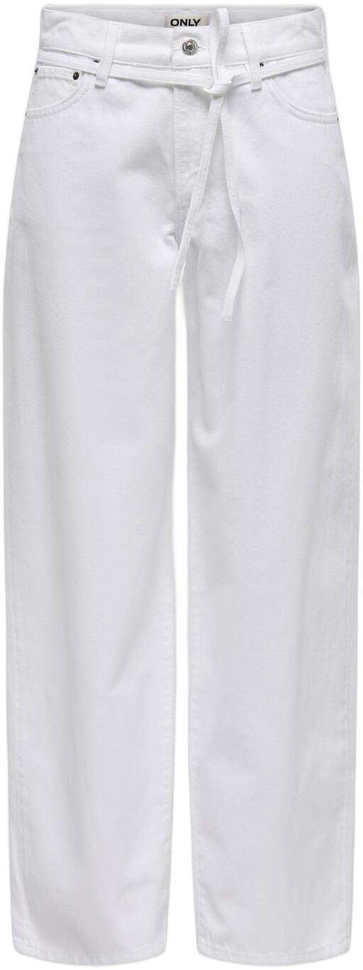 ONLGIANNA MW STRAIGHT JEANS WHITE D