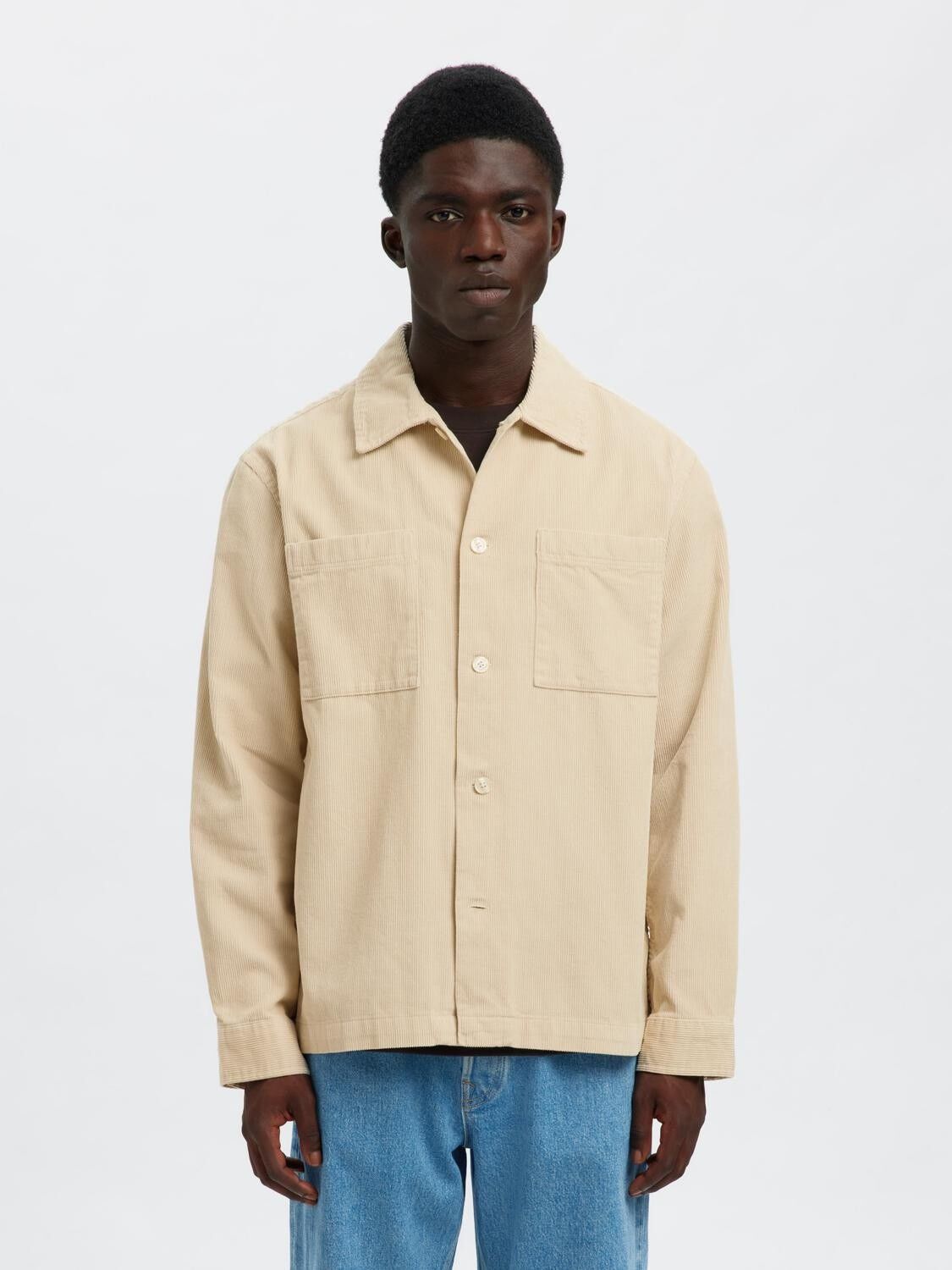 SLHREGTATE CORD OVERSHIRT