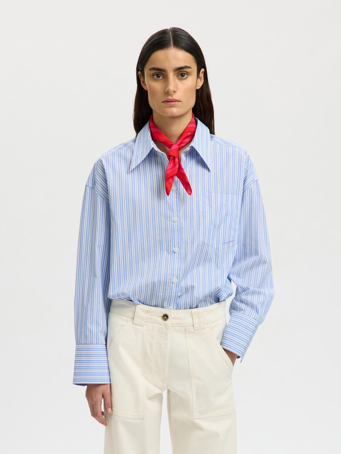 Slfhotel Amour Oversize Ls  Shirt B