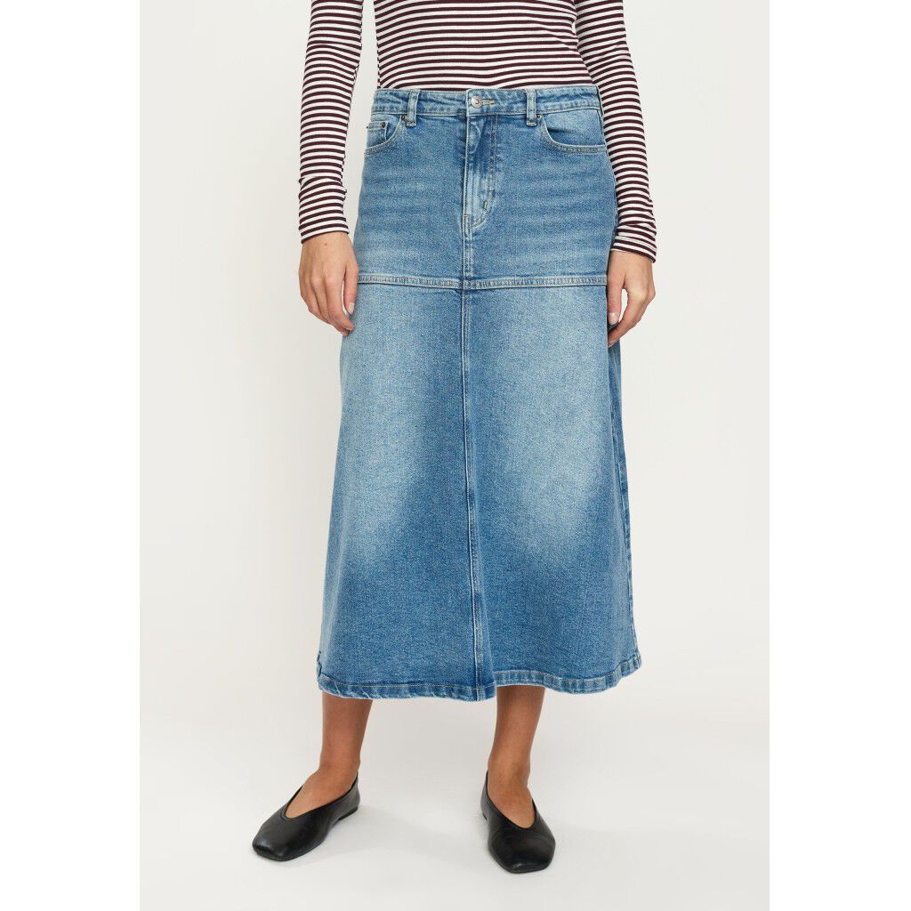SRWilla Midi Skirt Denim