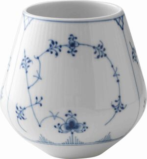 Musselmalet Riflet 2 cm. vase - lille