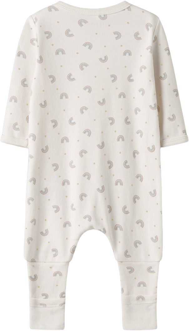 Nbfnightsuit 2P Zip Ff Jet Rainbow Noos