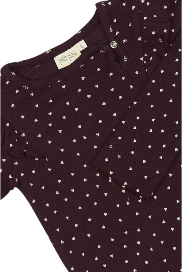Body L/S Frill Modal heart